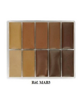 Value Edition Maqpro Palette Fard Creme (Crème de maquillage) 10 couleurs