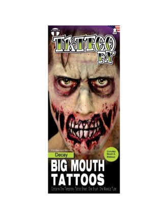 Value Edition Tatouages Zombie Decay ​​​​à grande bouche