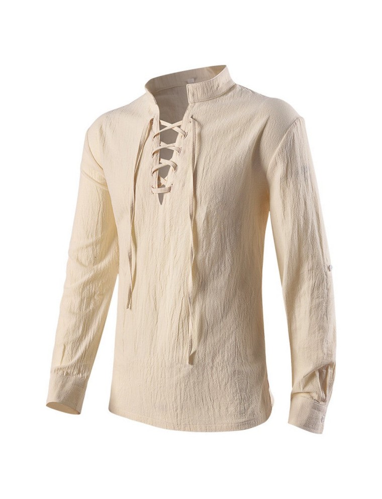 Value Edition Chemise Médiévale pour Hommes - Beige