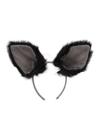 Value Edition Deluxe Bandeau Oreilles de Chat -Noir