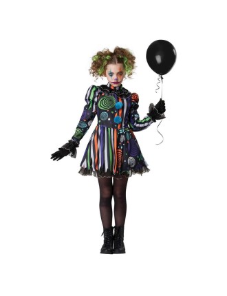 Value Edition Costume d'enfant clown néon cauchemardesque