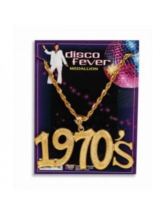 Value Edition COLLIER DISCO FEVER ANNÉES 1970 Or