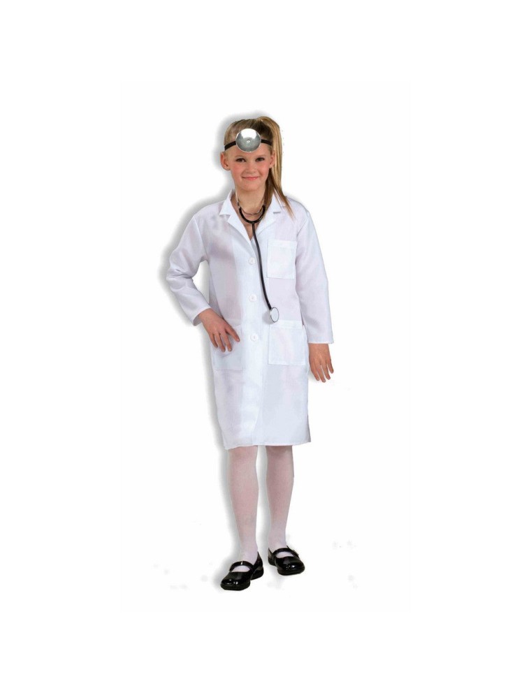 Value Edition Déguisement de docteur enfant blouse de laboratoire taille unique blanc