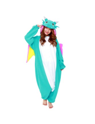 Value Edition Kigurumi Dragon bleu - Costume onesie adulte