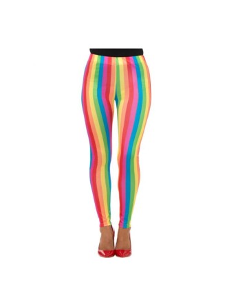 Value Edition Leggings de clown arc-en-ciel multicolores