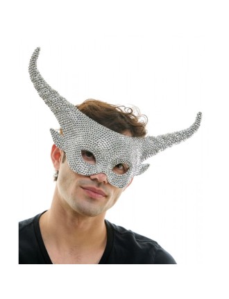 Value Edition Masque en strass avec cornes