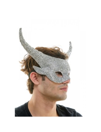 Value Edition Masque en strass avec cornes