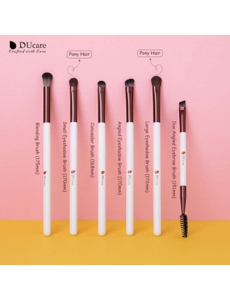 Value Edition DUcare 6 pcs pinceaux synthétiques de maquillage pour les yeux