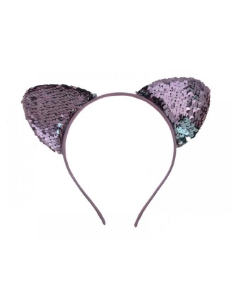 Value Edition Bandeau Oreilles de Chat à Paillettes