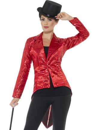 Value Edition Veste queue de pie en sequins pour femmes