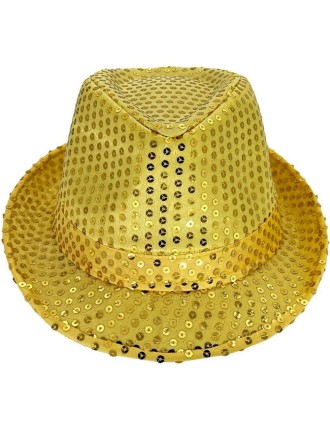 Value Edition Chapeau Fedora à Paillettes