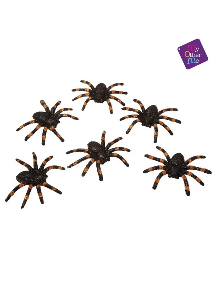 Value Edition Araignées brillantes décoration - 6pcs