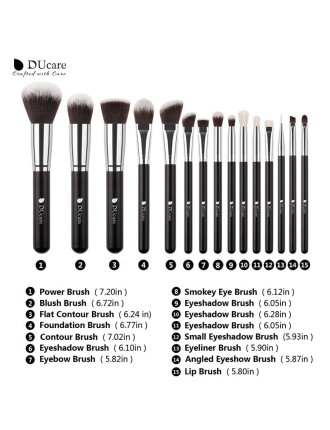 Value Edition DUcare set de 15 pinceaux de maquillage professionelle