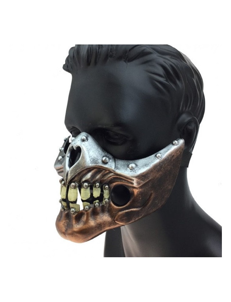 Value Edition Masque steampunk demi-visage avec dents