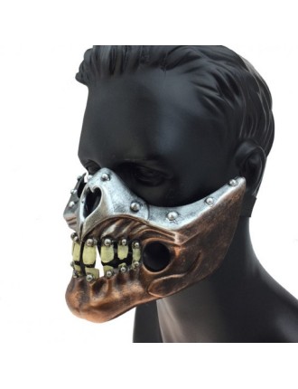 Value Edition Masque steampunk demi-visage avec dents