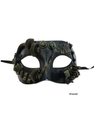 Value Edition Masque homme Steampunk avec engrenages et chaîne