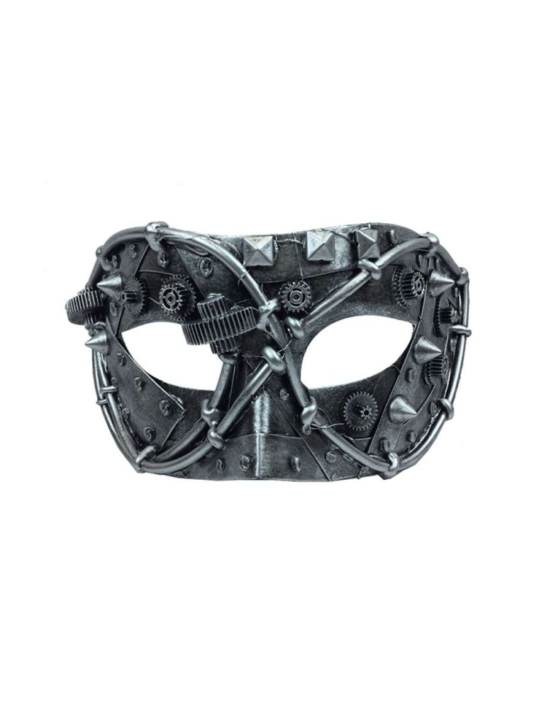 Value Edition Masque homme Steampunk avec pointes et engrenages