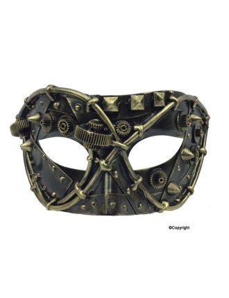 Value Edition Masque homme Steampunk avec pointes et engrenages