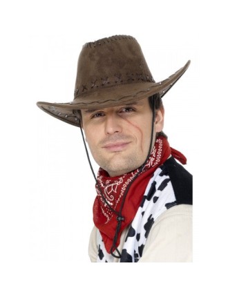 Value Edition Chapeau de cowboy en daim - Adulte