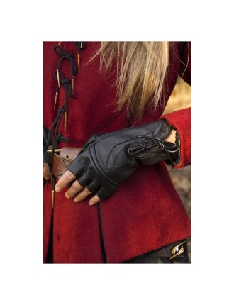 Value Edition Gants en cuir de voleur, noir