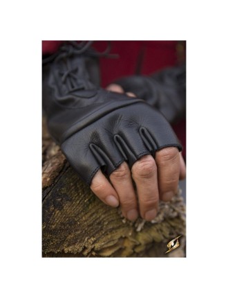 Value Edition Gants en cuir de voleur, noir