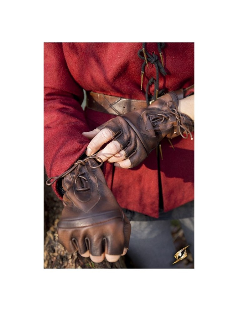 Value Edition Gants en cuir de voleur, marron