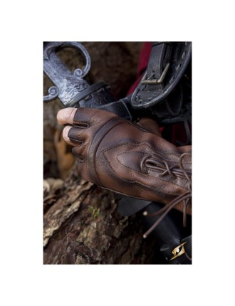 Value Edition Gants en cuir de voleur, marron