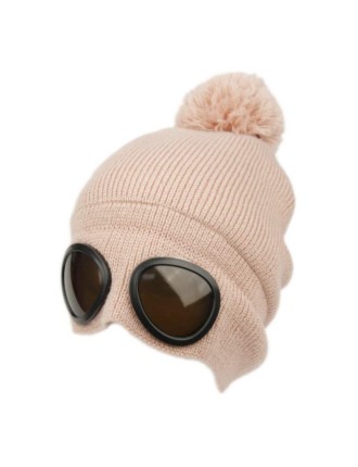 Value Edition Bonnet avec lunettes et doublure en sherpa