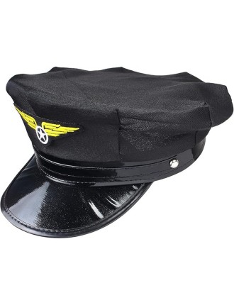 Value Edition Chapeau de pilote adulte - Noir