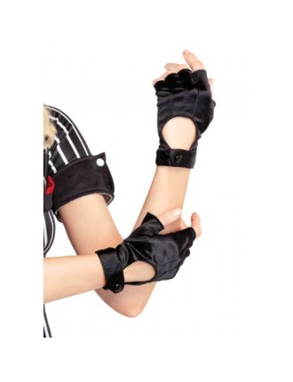 Value Edition Gants de moto sans doigts noirs