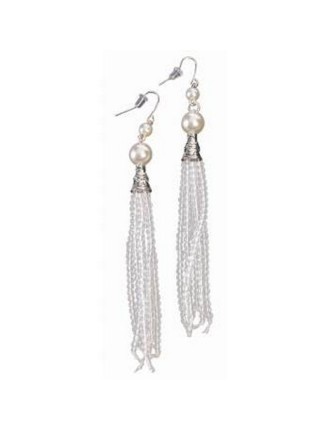 Value Edition Boucles d'oreilles avec perle- blanc