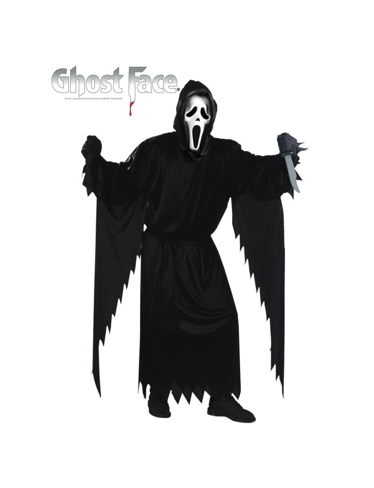 Value Edition Ghost Face Costume Frissons avec masque - adulte - Taille unique