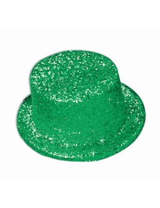 Value Edition Chapeau haut de forme vert avec paillettes