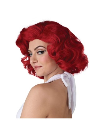 Value Edition Perruque Hollywood Glamour - Cheveux rouges courts