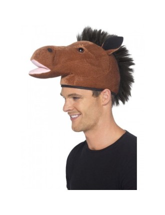 Value Edition Chapeau de tête de CHEVAL avec crinière, Marron