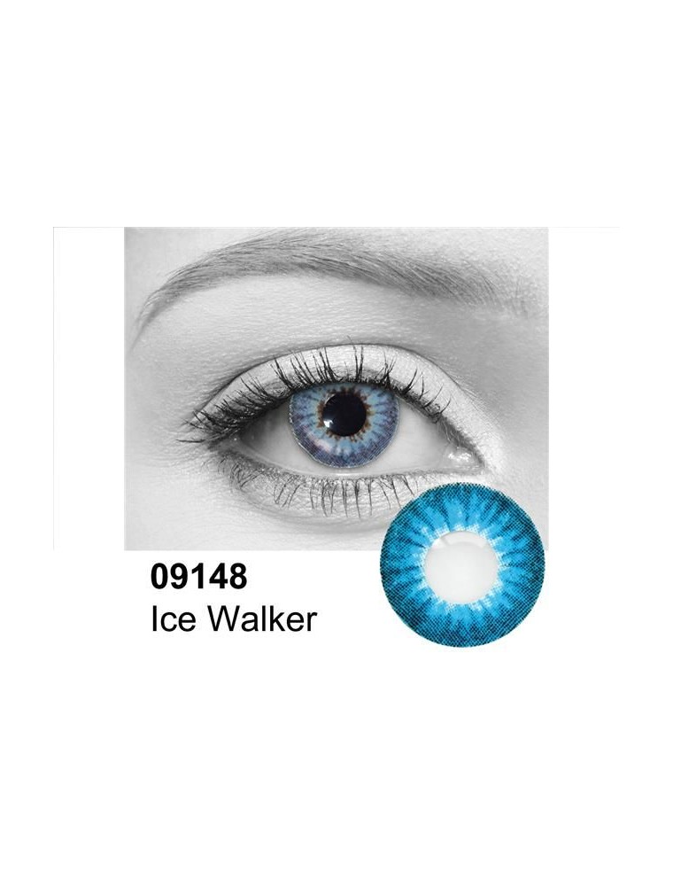 Value Edition Lentilles de couleurs Ice Walker_bleu