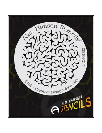 Value Edition ISTENCILS ALEX HANSEN Pochoir 88003 Cerveau