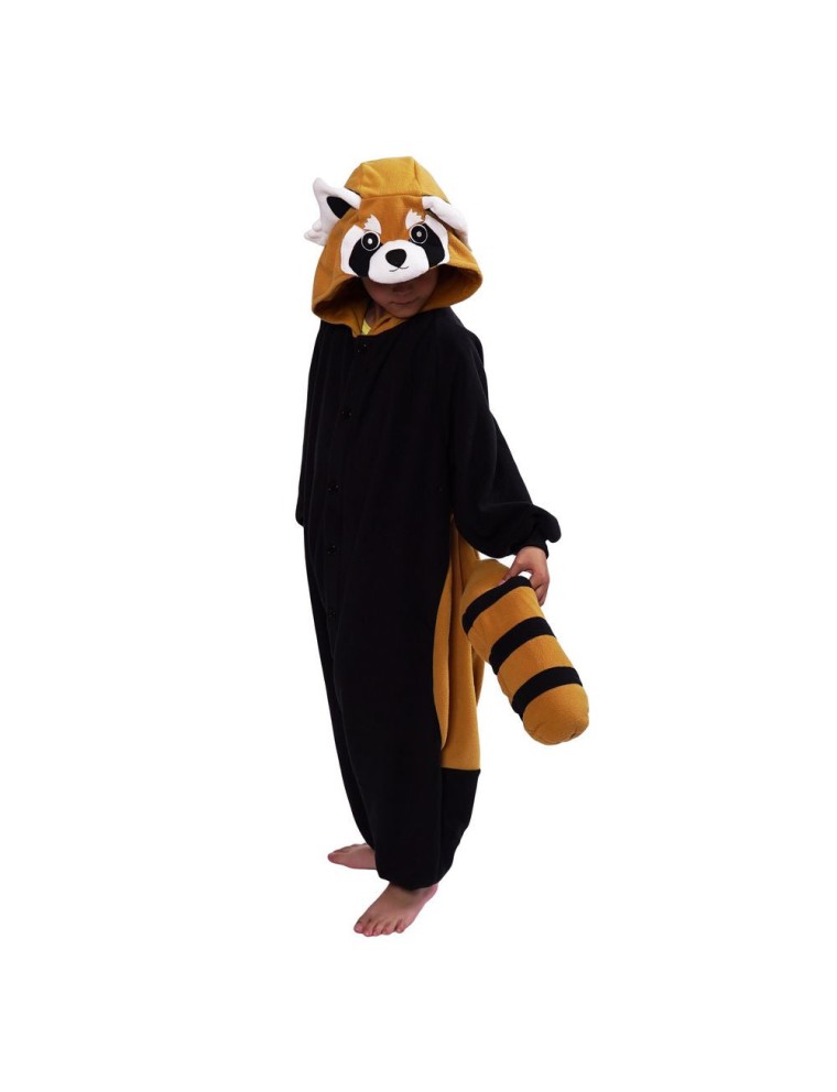 Value Edition Kigurumi enfant de Panda roux - Costume onesie - M (5-9)