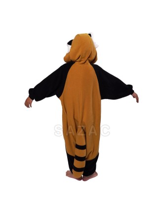 Value Edition Kigurumi enfant de Panda roux - Costume onesie - M (5-9)