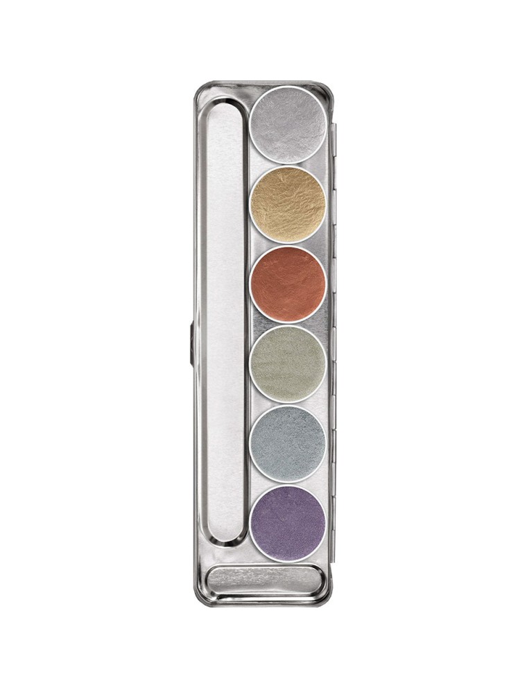 Value Edition KRYOLAN Aquacolor Palette Métallique 6 couleurs - 20ml