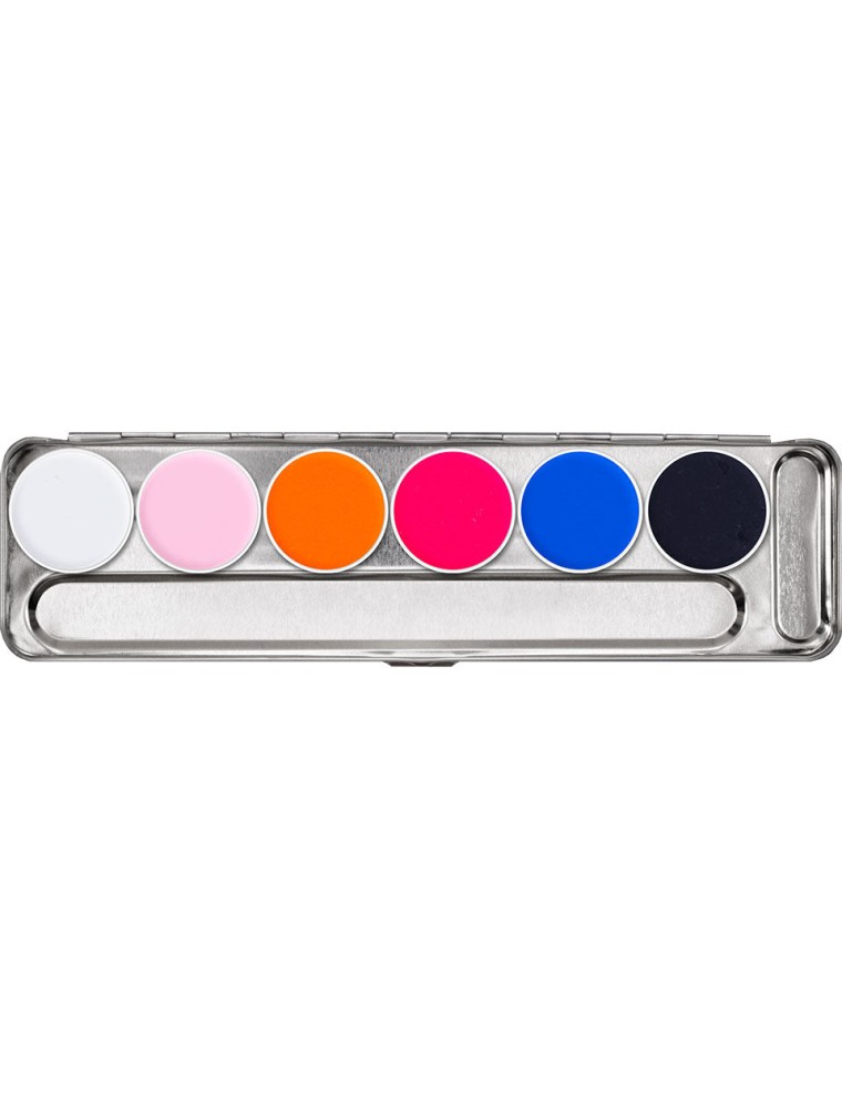 Value Edition PALETTE AQUACOLOR UV-DAYGLOW 6 COULEURS_ Neo