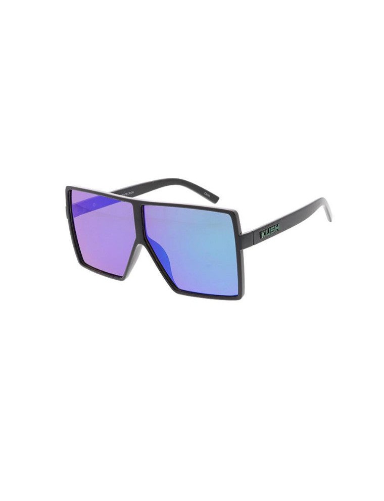 Value Edition KUSH Oversized Square Frame with Color Mirror Lens glasses_Assorted