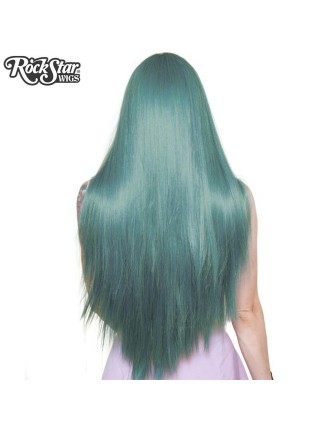 Value Edition Perruque LACE Yaki Straight 32" Wig_Turquoise Mix