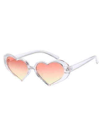 Value Edition Lunettes de soleil en forme de coeur pour femmes, couleurs assorties