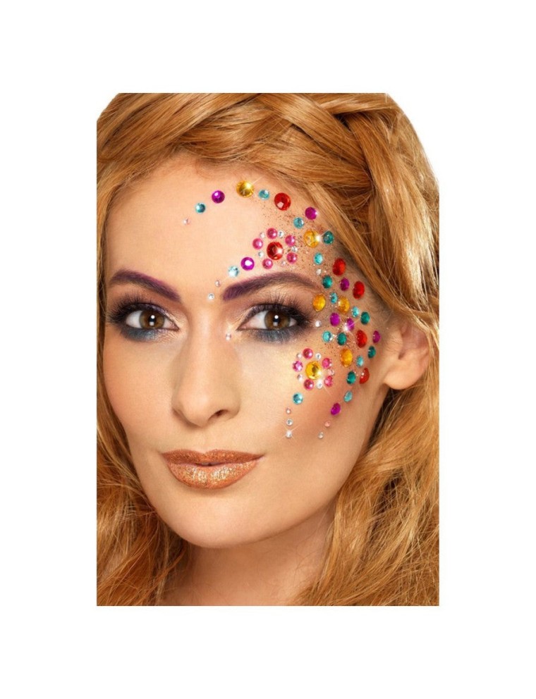 Value Edition Maquillage FX arc-en-ciel bijoux gemmes pour le visage Multicolore