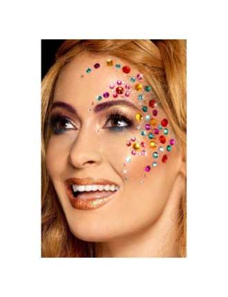 Value Edition Maquillage FX arc-en-ciel bijoux gemmes pour le visage Multicolore