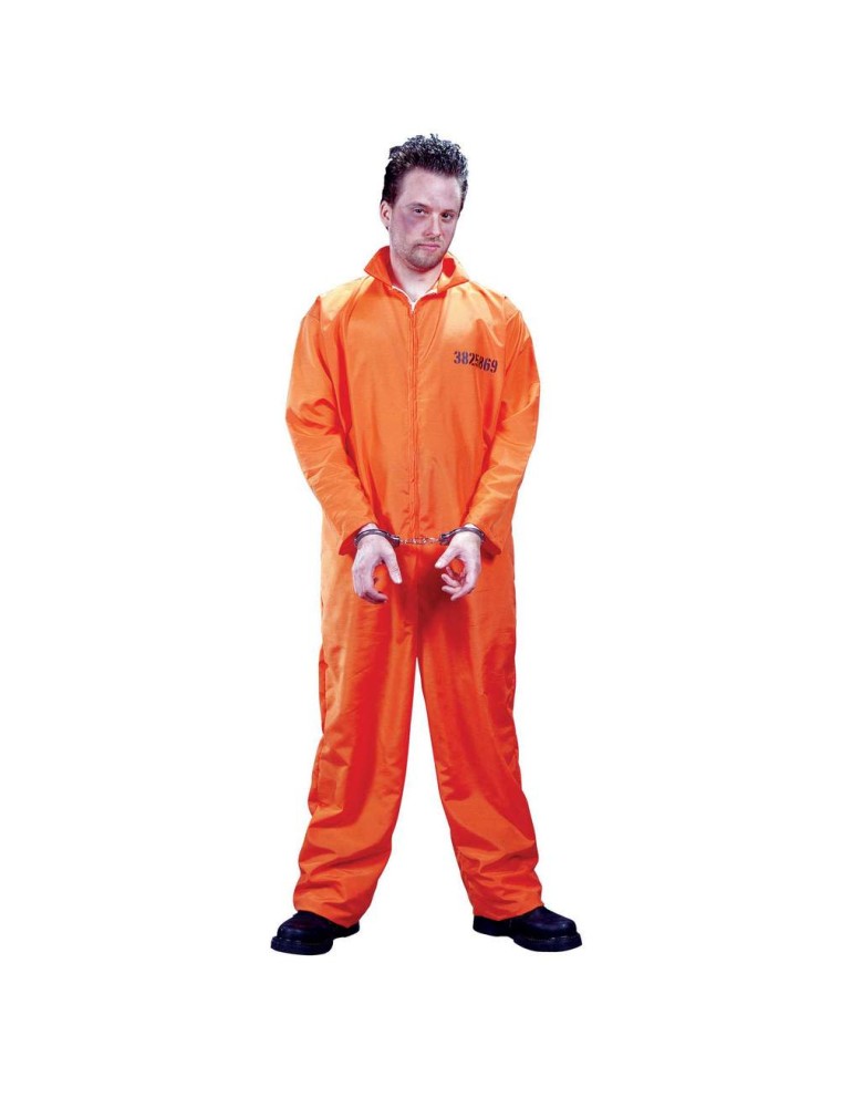 Value Edition Costume de prisonnier condamné - Taille unique - Orange