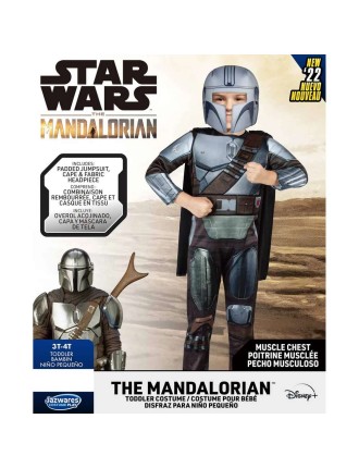 Value Edition Mandalorian Costume tout-petit 3T-4T - Star Wars