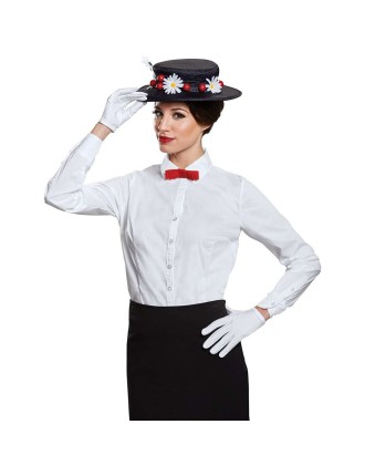 Value Edition Kit de Mary Poppins avec chapeau, gants et noeud papillon