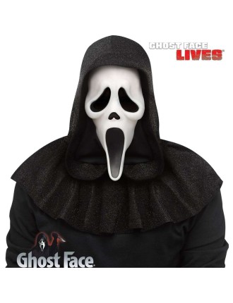 Value Edition Masque Ghostface Frissons 25e anniversaire avec capuche- Scream